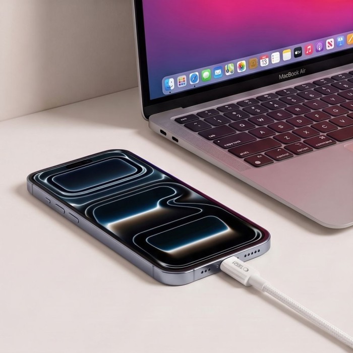 Tech-Protect Ultraboost Lite USB-C / USB-C 60W / 3A 150 cm Cable - White