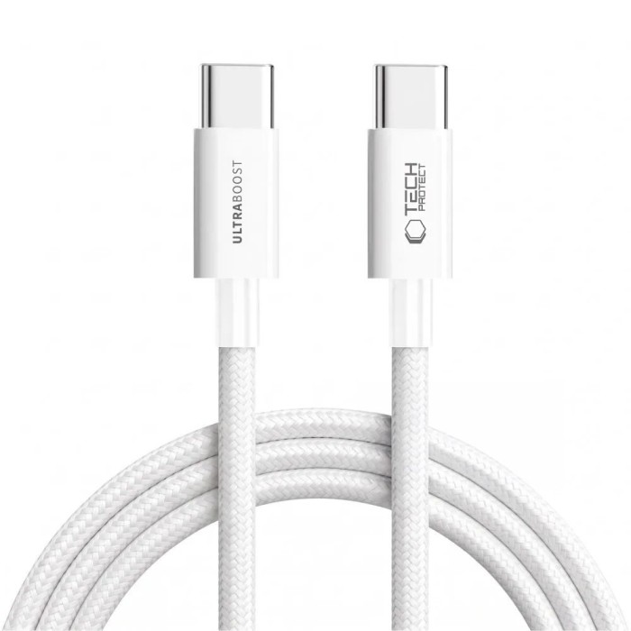 Tech-Protect Ultraboost Lite USB-C / USB-C 60W / 3A 300 cm Cable - white