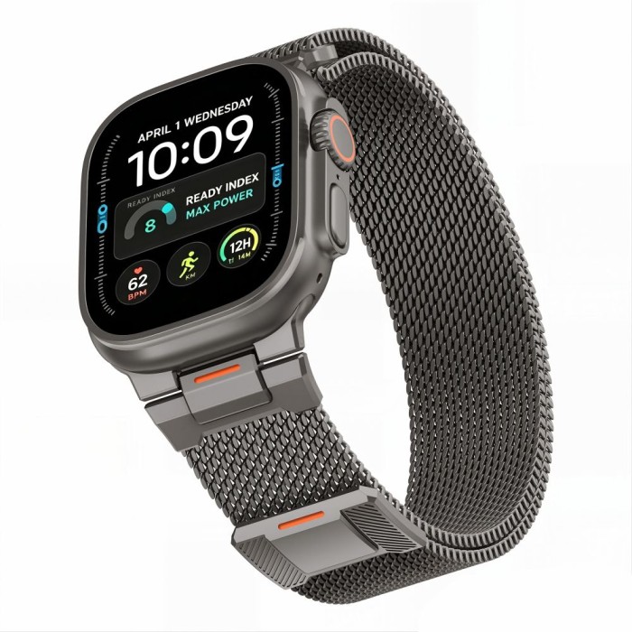 Tech-Protect Milano Vanguard Band for Apple Watch 44 / 45 / 46 / 49 mm - grey