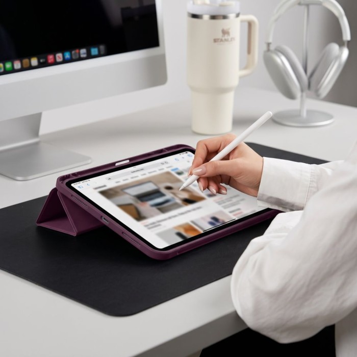 Tech-Protect SC Pen Case for iPad 11" 2025 / 10.9" 2022 - burgundy
