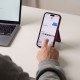 Tech-Protect MagWallet Stand MagSafe Magnetic Phone Wallet - Burgundy