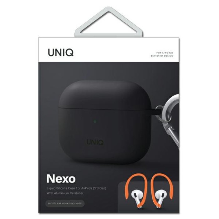 Uniq Nexo case for AirPods 3 + Ear Hooks Silicone - gray