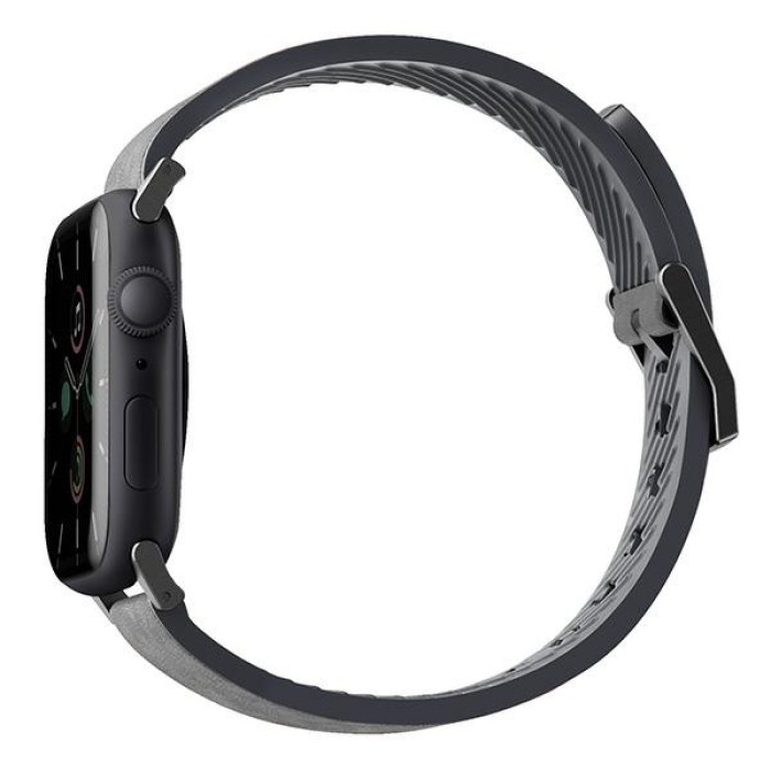 Uniq Straden Leather Hybrid Strap for Apple Watch 1/2/3/4/5/6/7/8/SE/SE2/Ultra 42/44/45/49mm - Gray