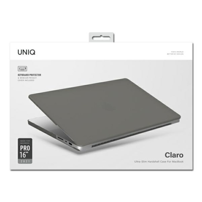 Uniq Claro case for MacBook Pro 16&amp;#39;&amp;#39; (2021) - transparent-gray