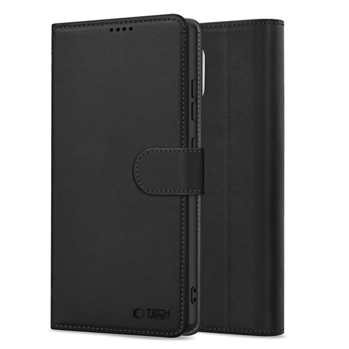 Tech-Protect Wallet Case for Samsung Galaxy A36 5G - Matte Black