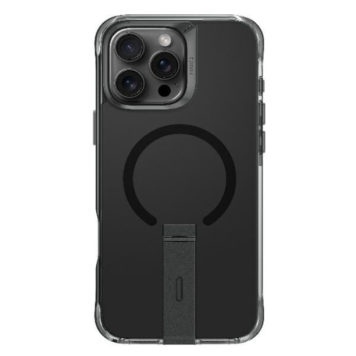 Uniq Eleva with Vertica Stand Case for iPhone 16 Pro Max - Black