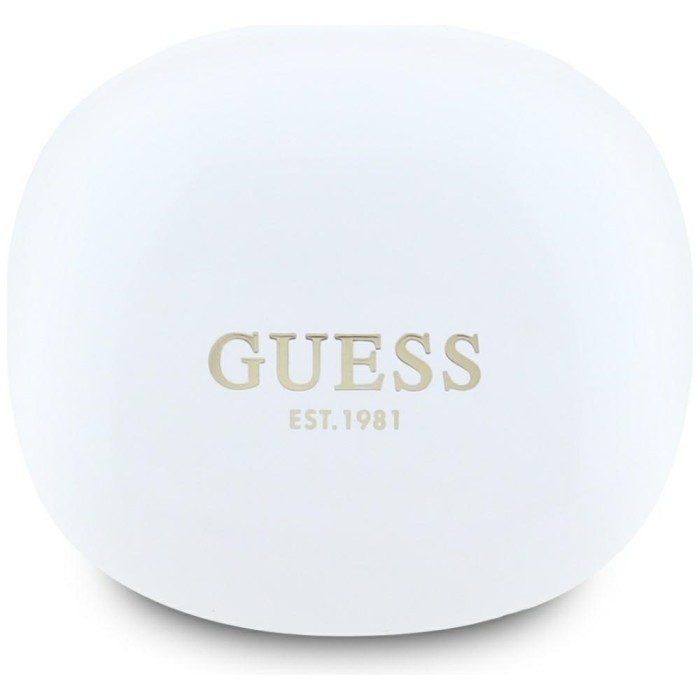 Guess Flat Classic Logo Electroplated TWS Headphones - White