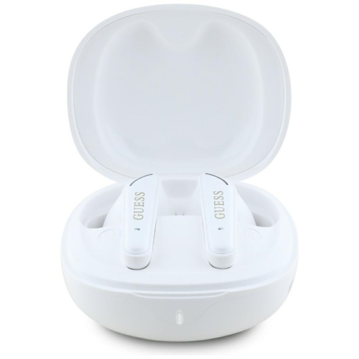 Guess Flat Classic Logo Electroplated TWS Headphones - White