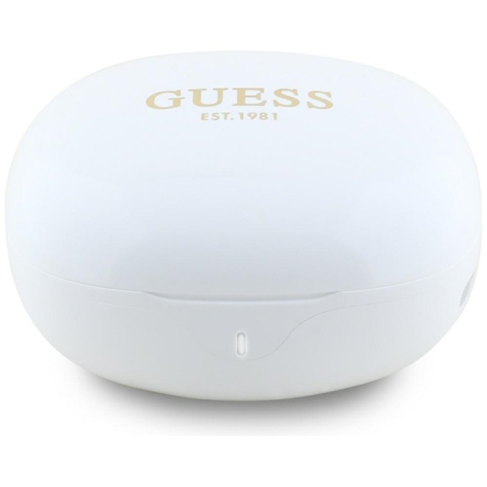 Guess Flat Classic Logo Electroplated TWS Headphones - White