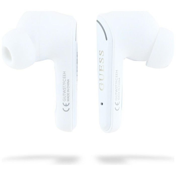 Guess Flat Classic Logo Electroplated TWS Headphones - White