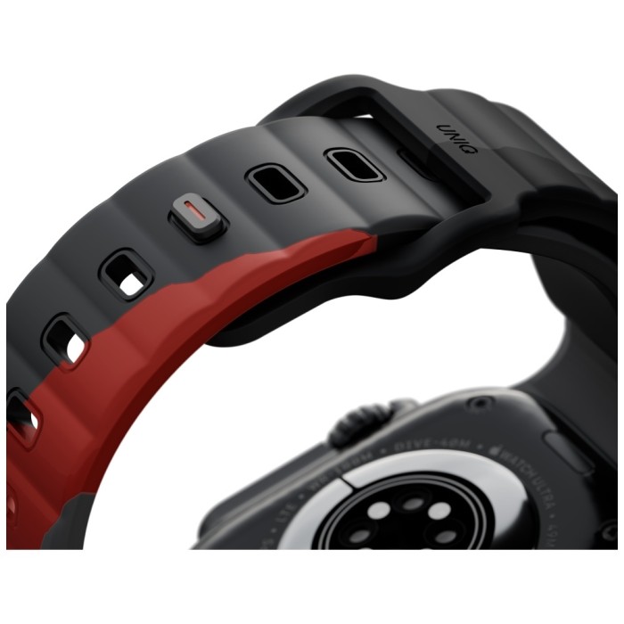 Uniq Stride De Rubber Strap for Apple Watch 44 / 45 / 46 / 49 mm - Gray
