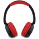 Hello Kitty Face Logo Bluetooth On-Ear Headphones - Red