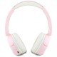 Hello Kitty Face Logo Bluetooth On-Ear Headphones - Pink