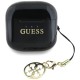 Guess Glossy Effect Printed Classic Logo &amp;amp; Charm TWS headphones - black