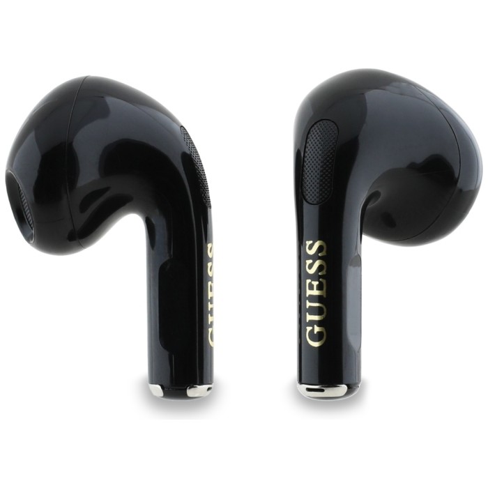 Guess Glossy Effect Printed Classic Logo &amp;amp; Charm TWS headphones - black