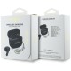 Guess Glossy Effect Printed Classic Logo &amp;amp; Charm TWS headphones - black
