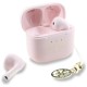 TWS Guess Glossy Effect Printed Classic Logo &amp;amp; Charm Headphones - Pink