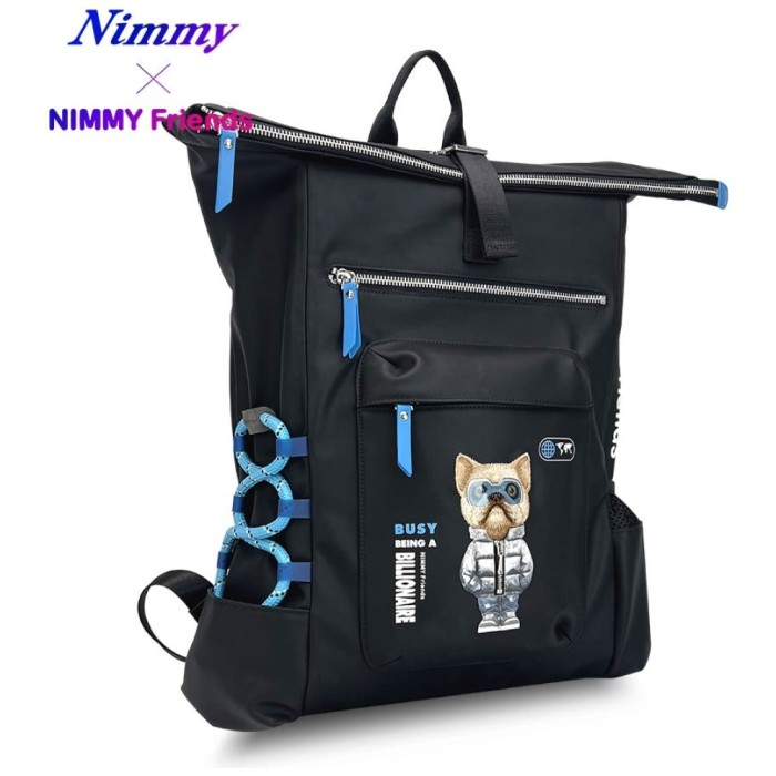 Nimmy Cool&amp;amp;Cute 2.0 Dog Laptop Backpack - Black