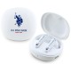 TWS US Polo DH Logo Bluetooth Headphones - White