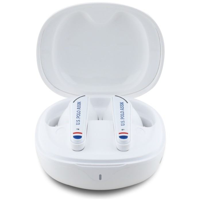 TWS US Polo DH Logo Bluetooth Headphones - White