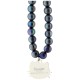 Hello Kitty Pearls Kitty Head Phone Charm - Black