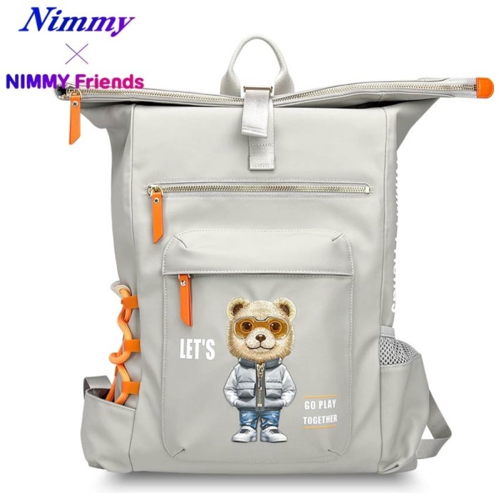 Nimmy Cool&amp;amp;Cute 2.0 Bear Laptop Backpack - Gray