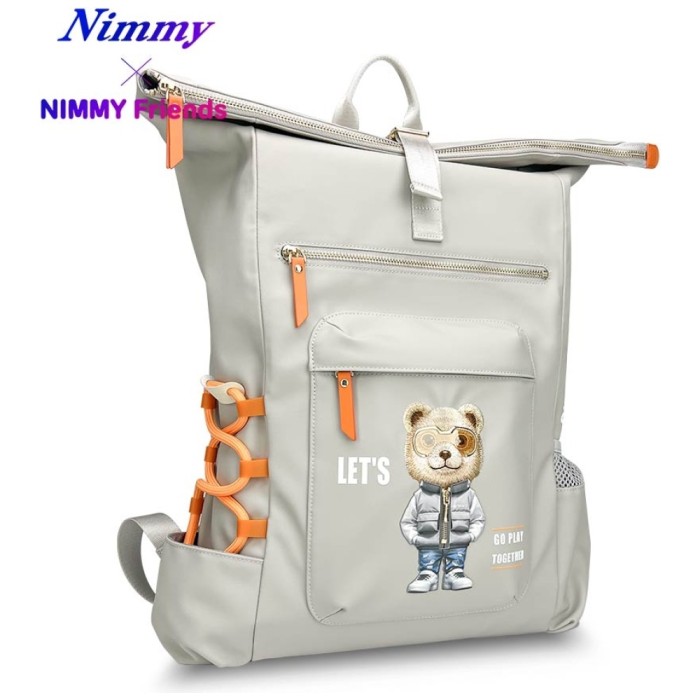 Nimmy Cool&amp;amp;Cute 2.0 Bear Laptop Backpack - Gray