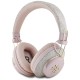 Guess ENC Metal 4G Logo On-Ear Headphones - Pink