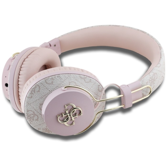 Guess ENC Metal 4G Logo On-Ear Headphones - Pink