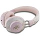 Guess ENC Metal 4G Logo On-Ear Headphones - Pink