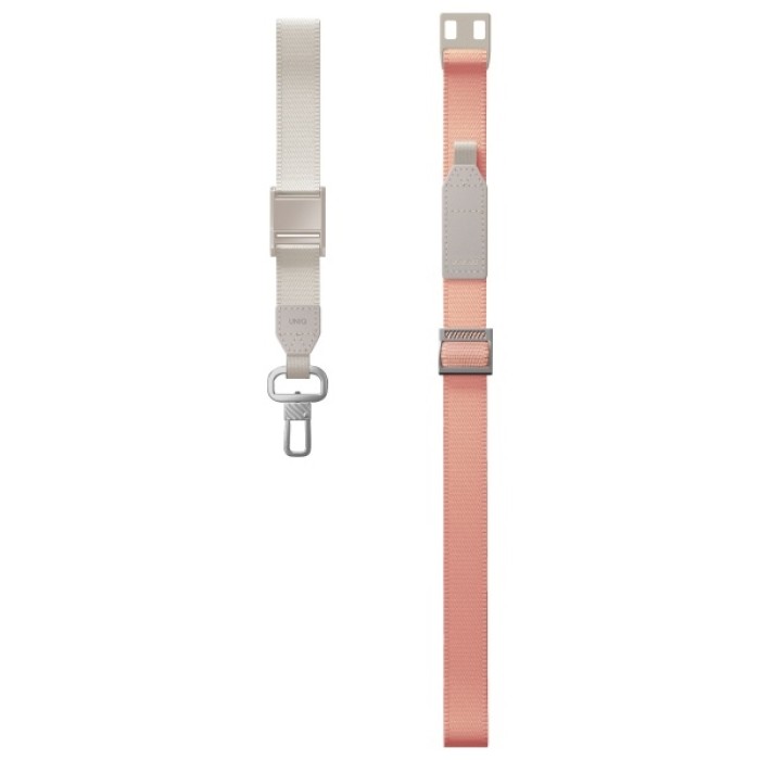 Uniq Vista 2-in-1 phone lanyard - peach and beige
