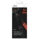 Uniq Vista 2-in-1 phone lanyard - black and orange