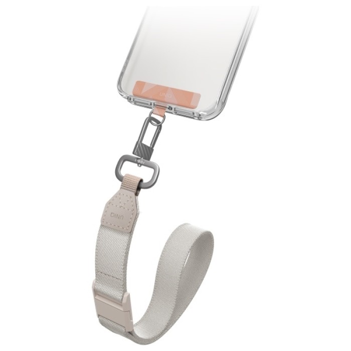 Uniq Vista 2-in-1 phone lanyard - orange and beige