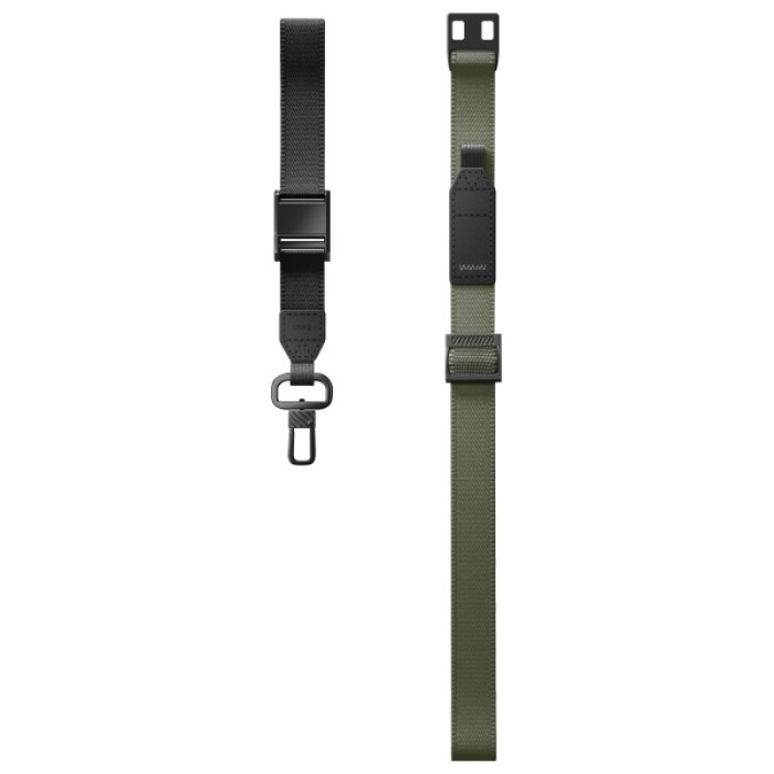 Uniq Vista 2-in-1 phone lanyard - green and black