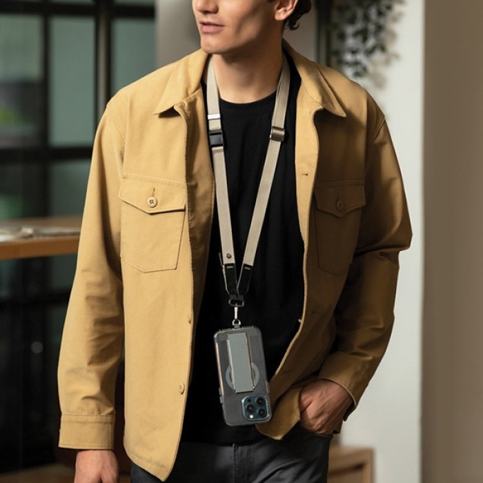Uniq Vista 2-in-1 phone lanyard - navy blue