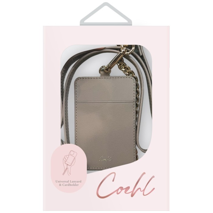 Uniq Coehl Caryne 3-in-1 Phone Lanyard with Card Wallet - Gray
