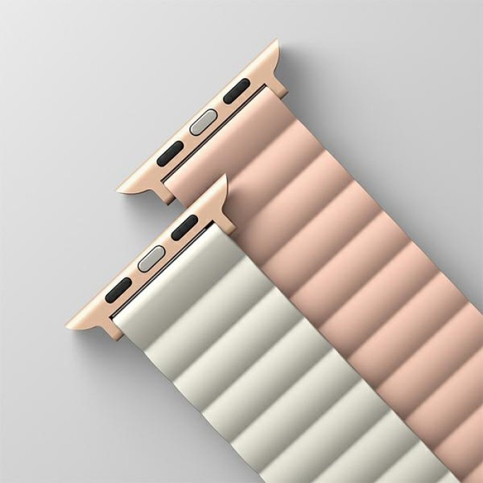 Uniq Revix Magnetic Strap for Apple Watch 42 / 44 / 45 / 49 mm - Pink and White