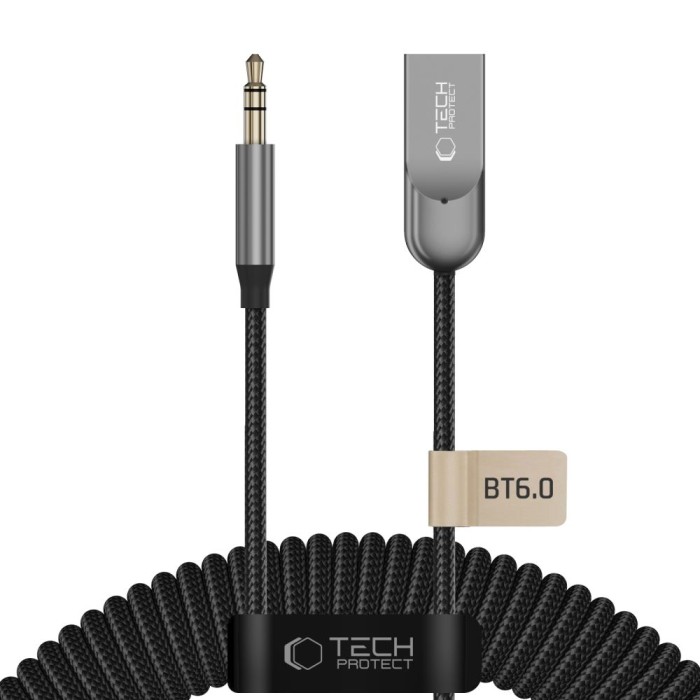 Bluetooth 6.0 Adapter Tech-Protect Ultraboost AU04 AUX - grey