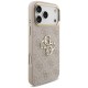 Guess 4G Big 4G Classic Logo Big Strap Metal Buttons Case for iPhone 18 Pro / 17 Pro - pink
