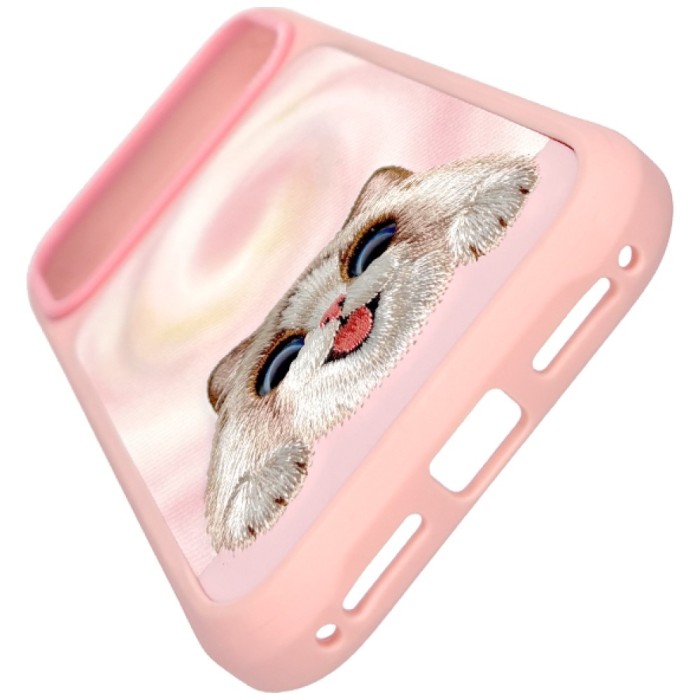 Nimmy Big Eyed Lying Ragnall Cat MagSafe Case for iPhone 18 Pro Max / 17 Pro Max - Pink