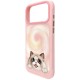 Nimmy Big Eyed Lying Ragnall Cat MagSafe Case for iPhone 18 Pro Max / 17 Pro Max - Pink