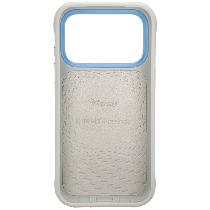 Nimmy Big Eyed Lying Silver Shaded Cat MagSafe Case for iPhone 18 Pro / 17 Pro - Gray