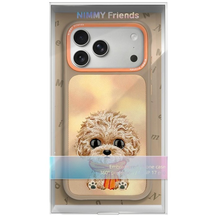 Nimmy Big Eyed Teddy Poodle Case for iPhone 18 Pro / 17 Pro - Brown