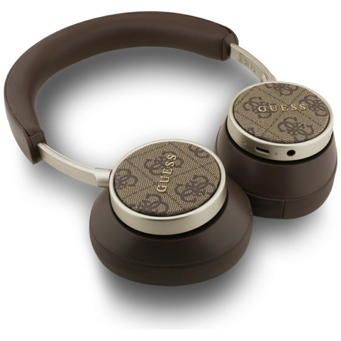 Guess Bluetooth 4G Classic Logo Wireless On-Ear Headphones - Brown