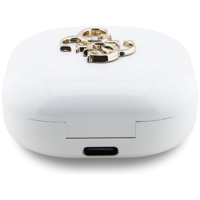 Guess 4G Metal Logo TWS wireless headphones - white
