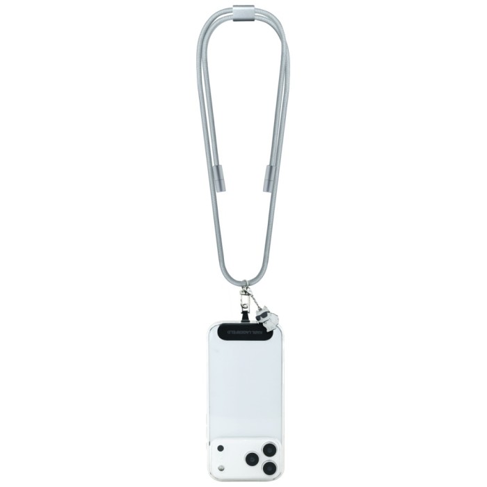 Karl Lagerfeld CBDY Choupette Charm USB-C Cable / USB-C Lanyard - Gray