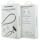 Karl Lagerfeld CBDY Choupette Charm USB-C Cable / USB-C Lanyard - Gray