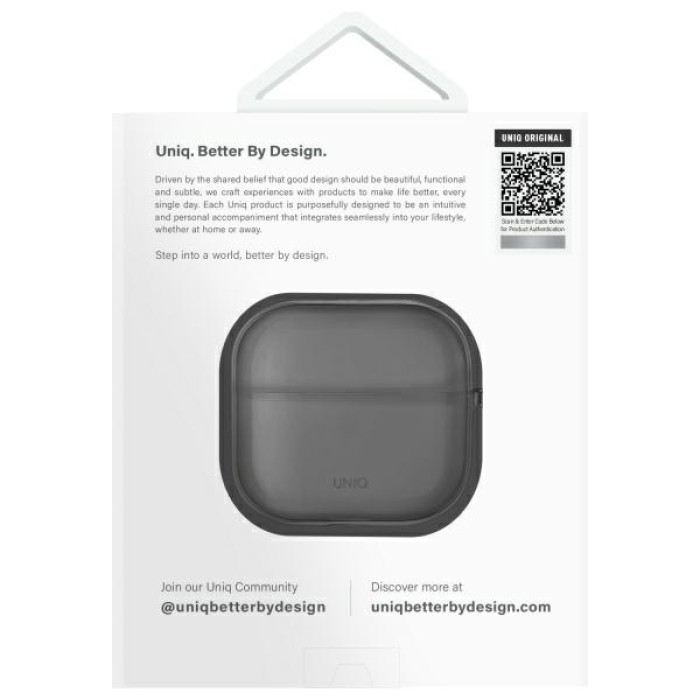Uniq Glase AirPods 4 Case - Semi-Transparent