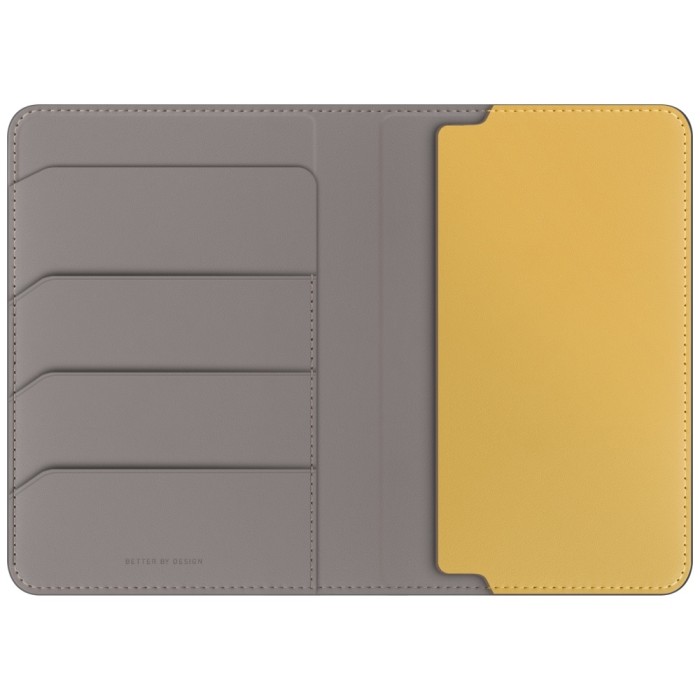 Uniq Belmont RFID Blocking Passport Case - Grey/Yellow