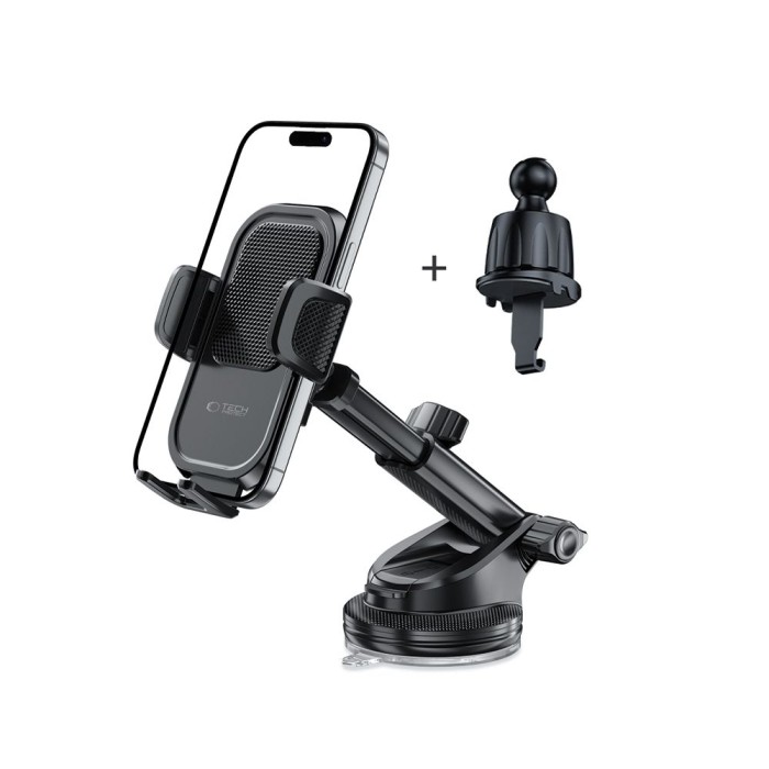 Tech-Protect V8 Car Holder for Dashboard, Windshield or Air Vent Mount - Black